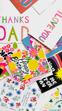 Dots & Lines Thanks Dad Note Card for Father's Day