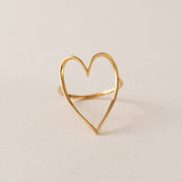 Lovestruck Ring | Heart Band Ring | Gold Stacking Ring
