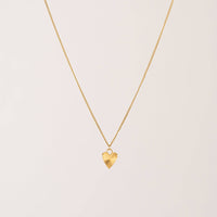 Fluted Heart Necklace