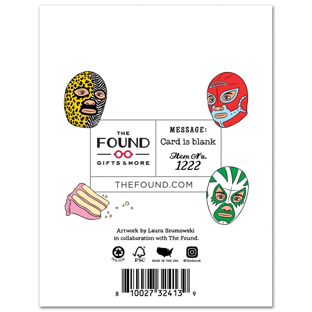 Lucha Libre Birthday Card