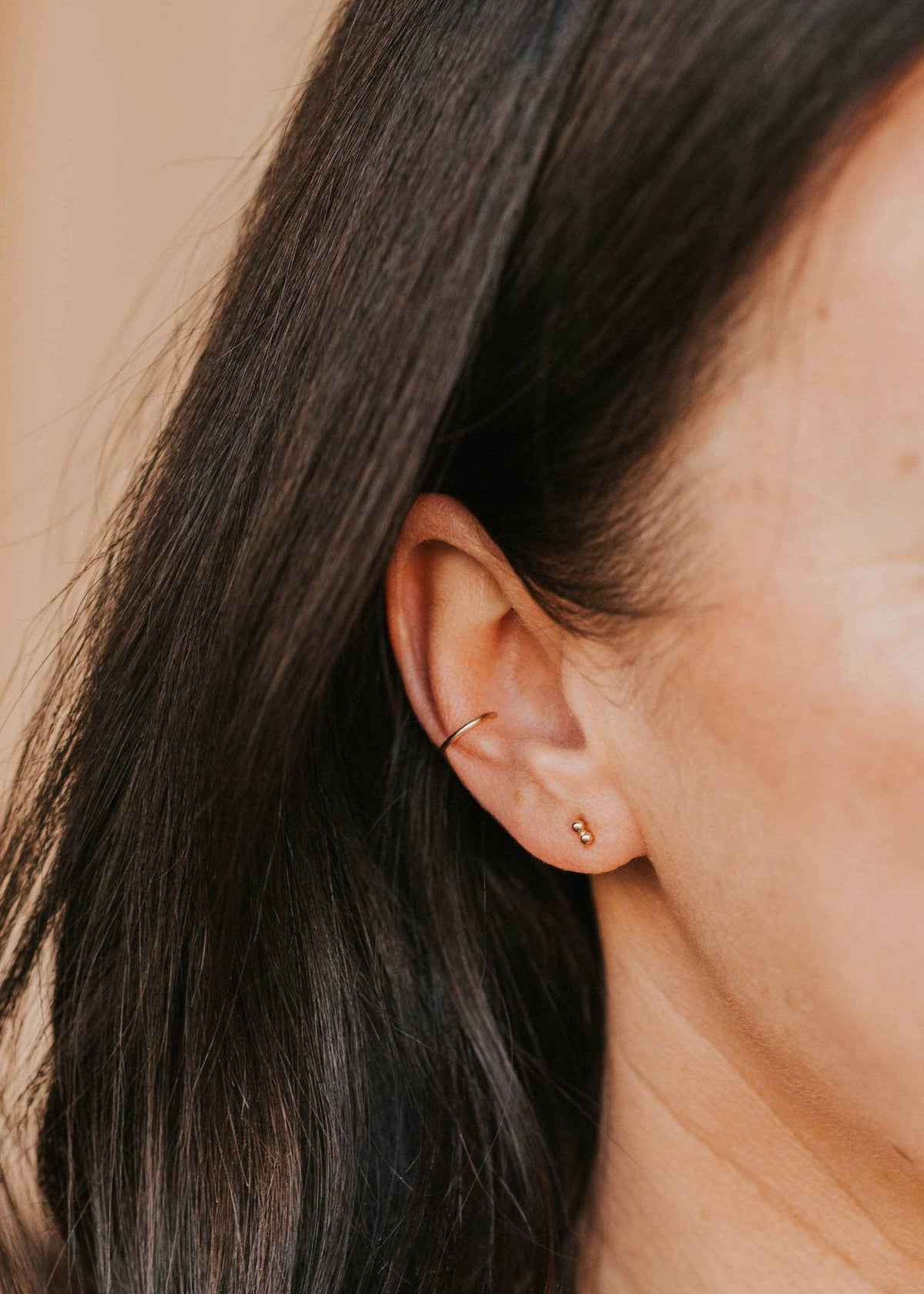 Double Dot Studs | 14kt Gold Fill + Sterling Silver