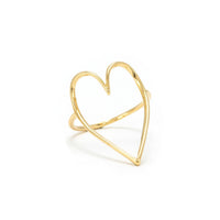 Lovestruck Ring | Heart Band Ring | Gold Stacking Ring