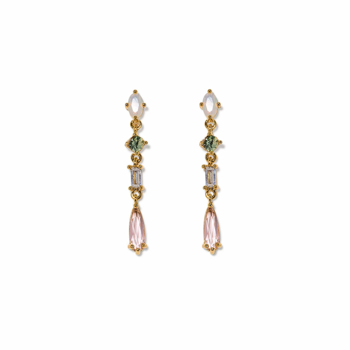 Sonata Drop Earrings | Crystal Drop Dangle Earrings | 1.25"