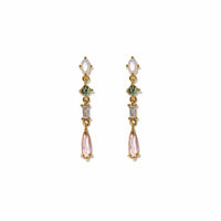 Sonata Drop Earrings | Crystal Drop Dangle Earrings | 1.25"