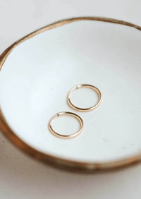 Endless Hoops | 14kt Gold Fill + Sterling Silver