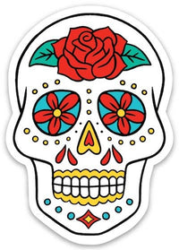 Sugar Skull Die Cut Sticker