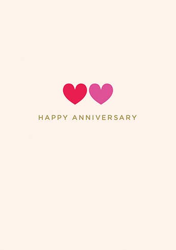 HAPPY ANNIVERSARY ANNIVERSARY GREETING CARD 4.25 x 6.0625"