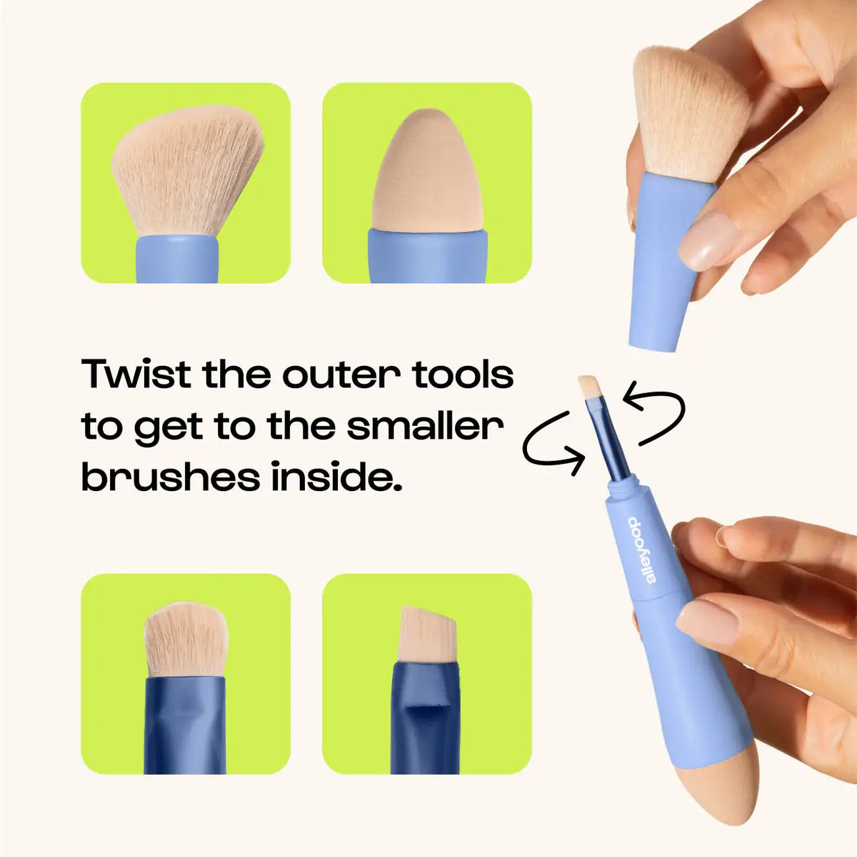 Multi-Tasker - 4-in-1 Makeup Brushes | Beauty Tools | Brush