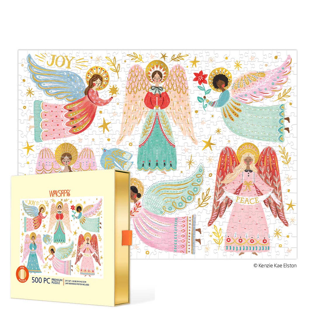 Heavenly Angels 500 Piece Christmas Puzzle