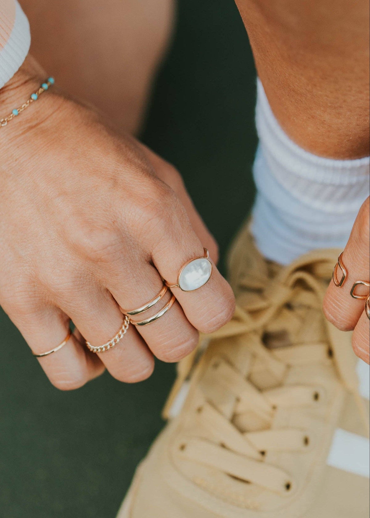 Del Mar Ring | 14kt Gold Fill + Sterling Silver