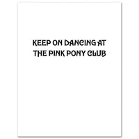 Chap Pink Pop Star Keep on Dancing Birthday Card