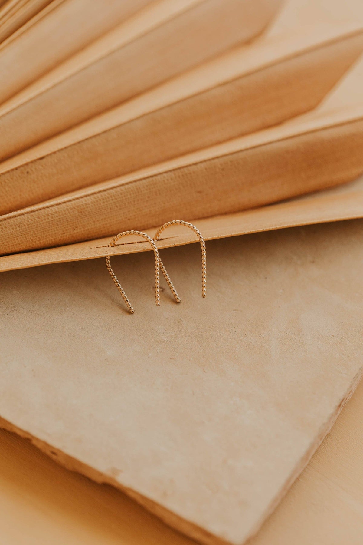 Twisted Tiny Horseshoe Earrings | 14kt Gold Fill + Silver