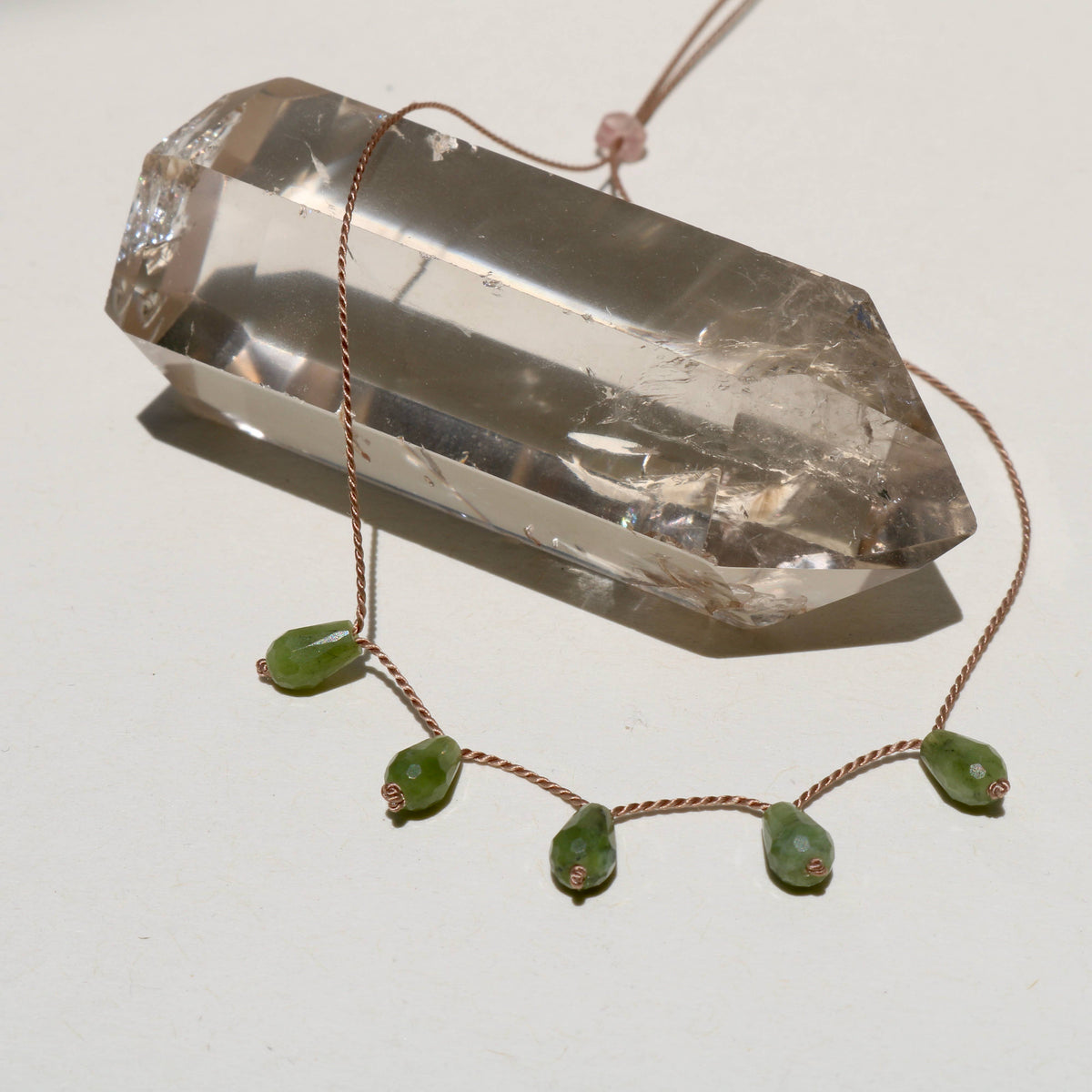 VIBE NECKLACE | JADE 5 DROP
