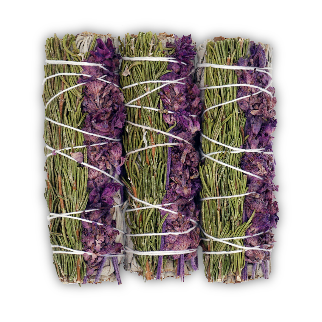 Lavender with Rosemary and White Sage Bundle