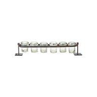 Jan Barboglio 6-Step Firedance Railroad with hand blown votives