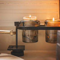 Jan Barboglio 6-Step Firedance Railroad with hand blown votives