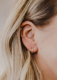 Tiny Twist Earrings | 14kt Gold Fill + Sterling Silver