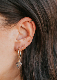 Double Dot Studs | 14kt Gold Fill + Sterling Silver