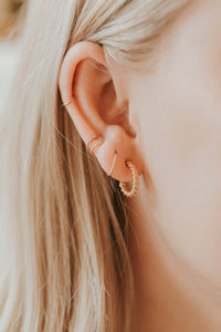 Tiny Hoops | 14kt Gold Fill + Sterling Silver