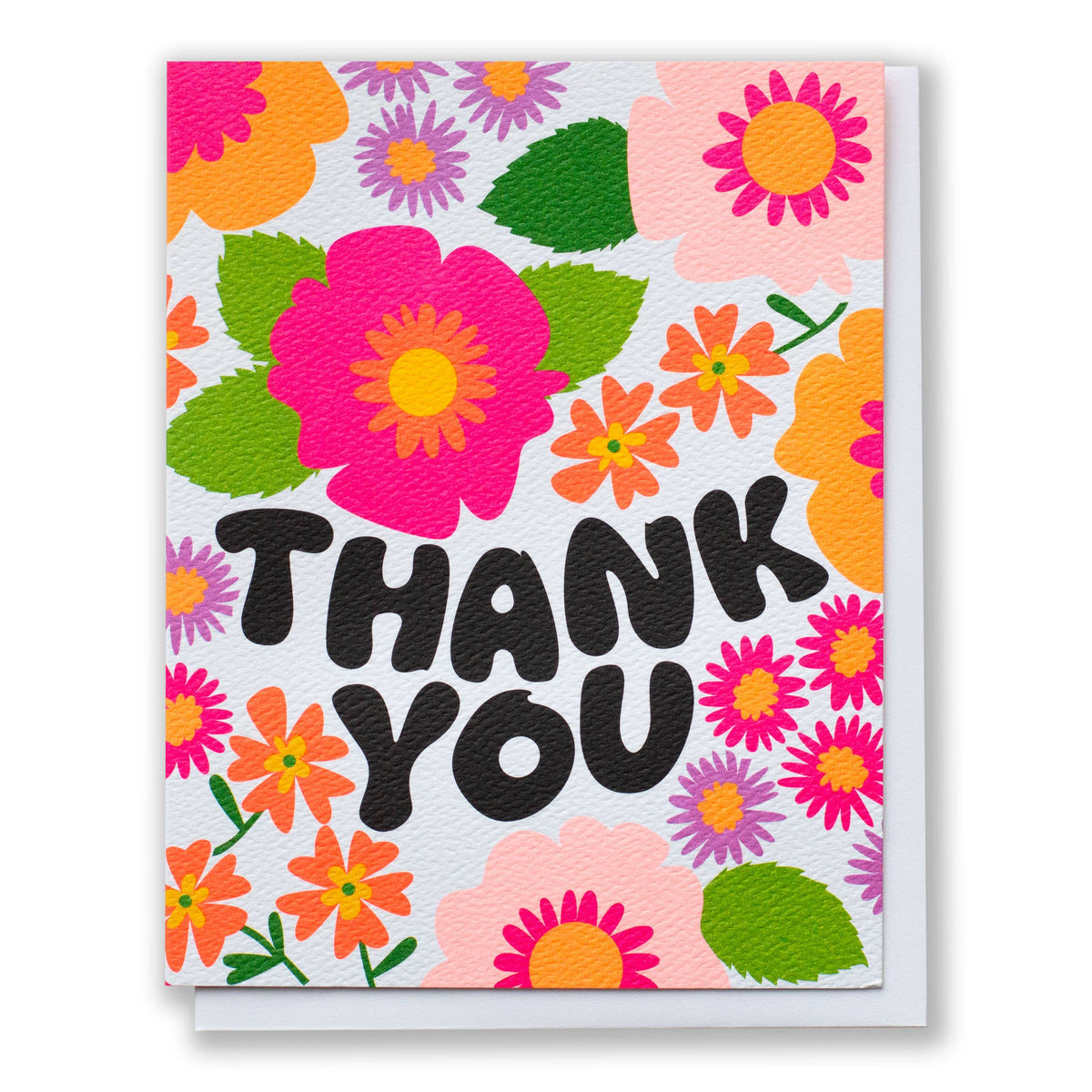 Groovy Floral Thank You Note Card
