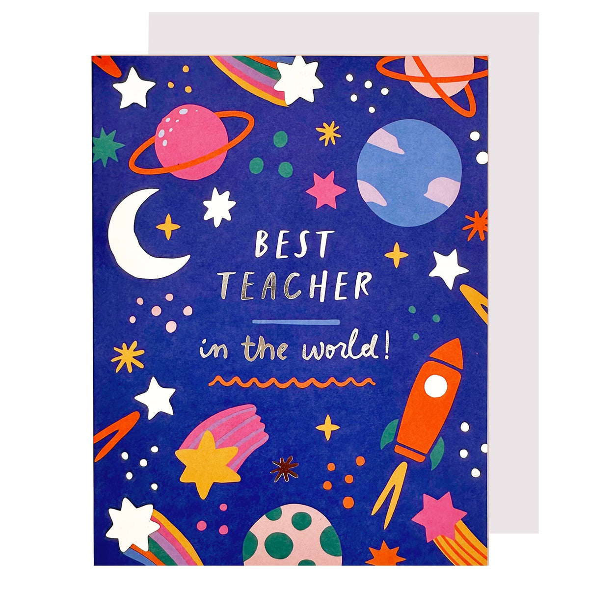 Best Teacher in the World Teacher Appreciation Card