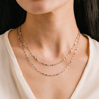 Ray Layered Necklace | Two-Chain Necklace | 18K Gold PVD