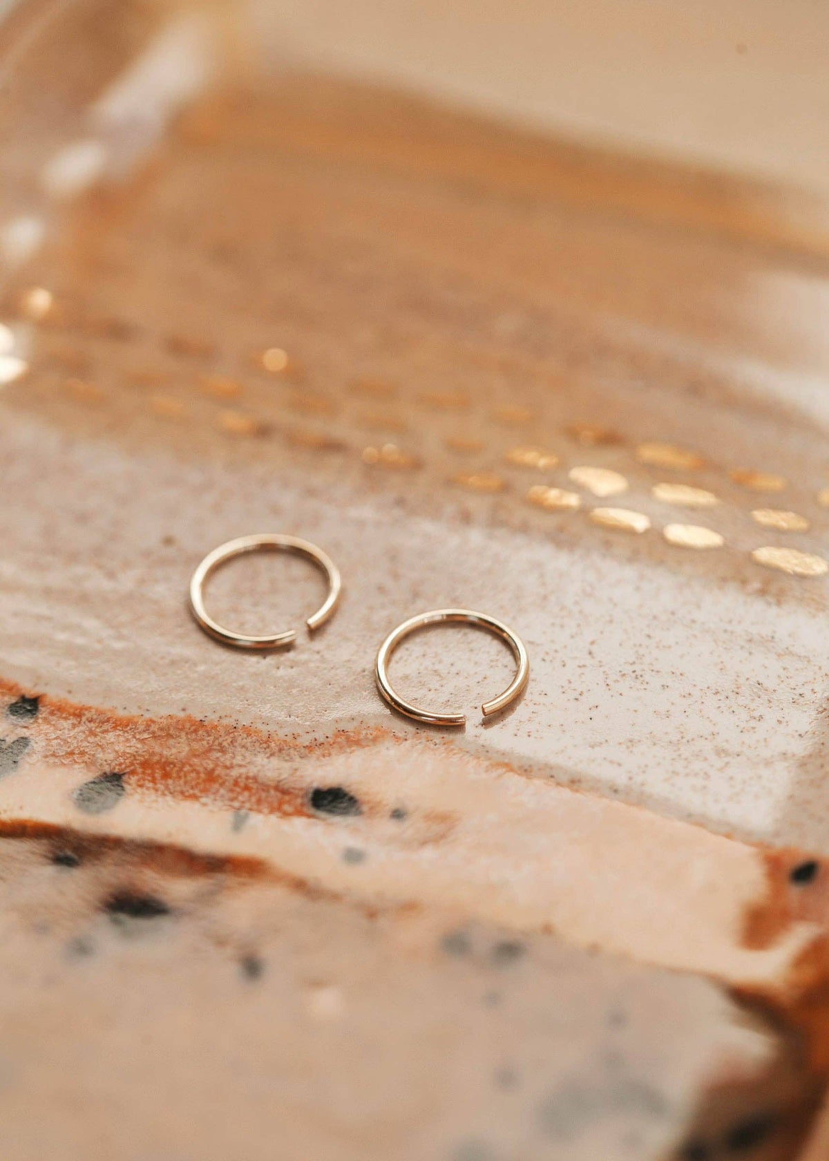Tiny Hoops | 14kt Gold Fill + Sterling Silver