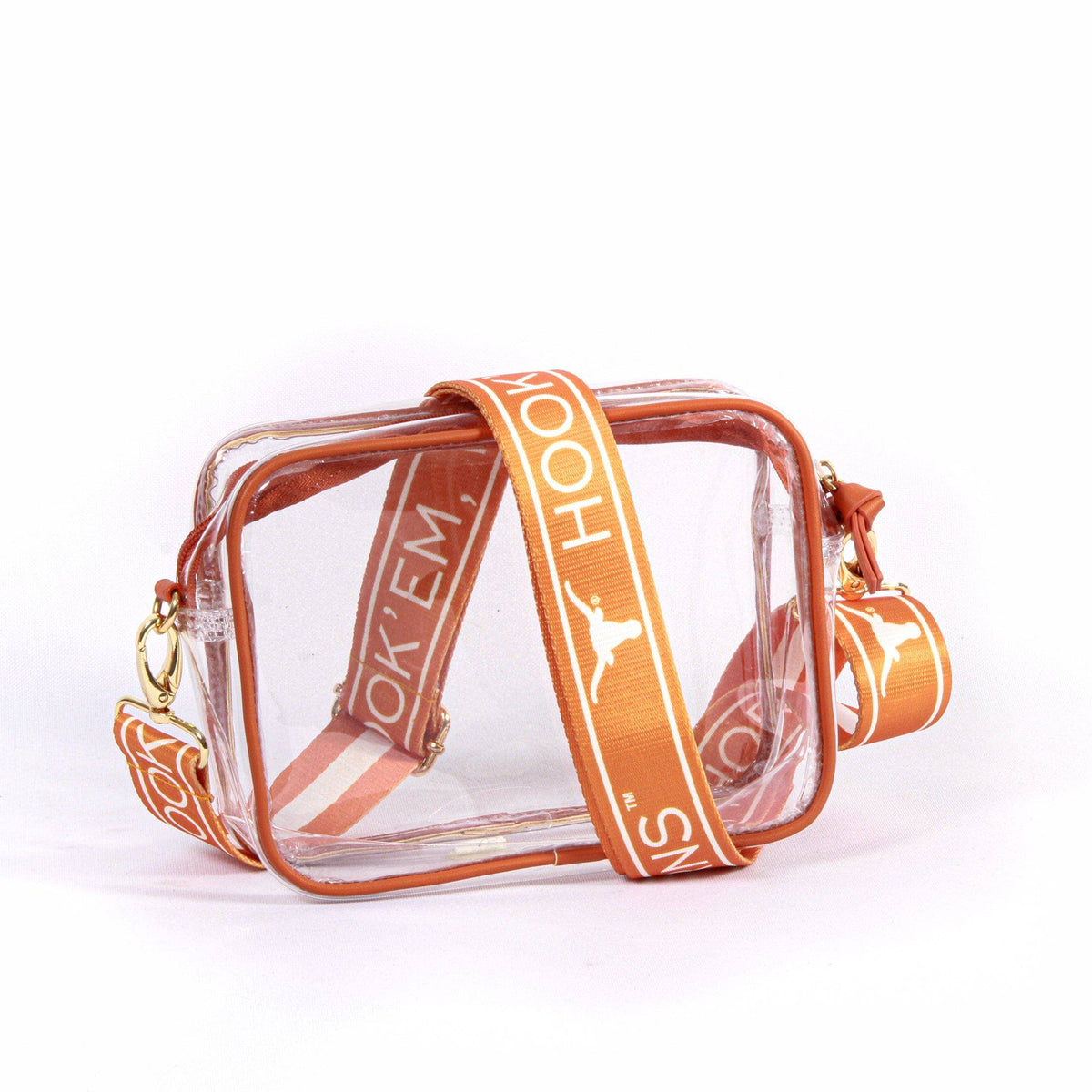 Texas Longhorns Bridget Clear Purse – Stadium Bag with Custom Strap