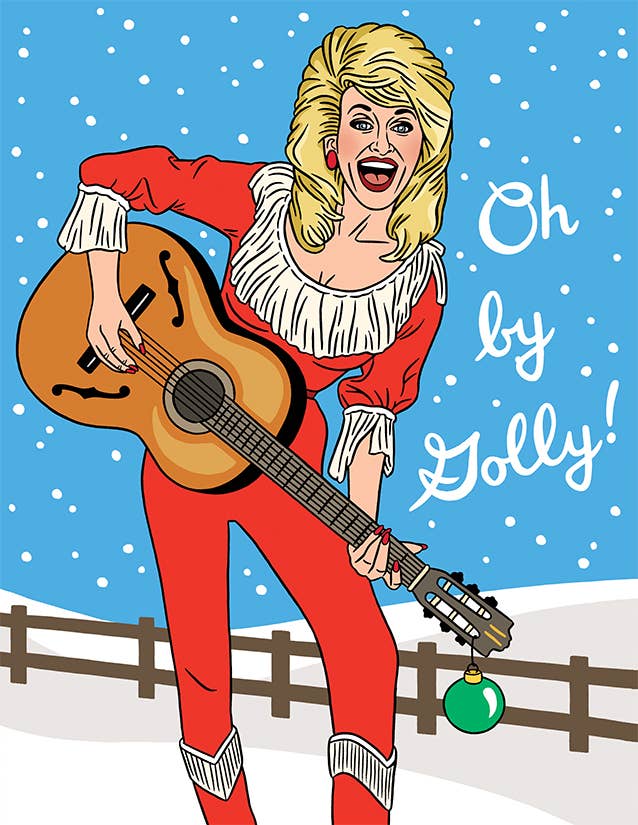 Have a Holly Dolly Christmas Card