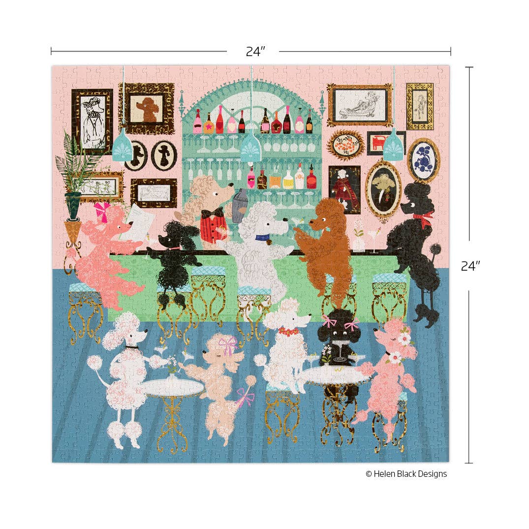 Poodle Martini Lounge 1000 Piece Puzzle