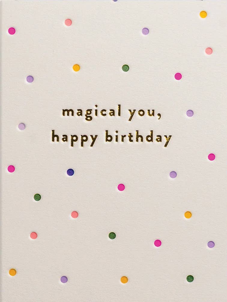 MAGICAL YOU BIRTHDAY GREETING CARD 3.5 X 4.75