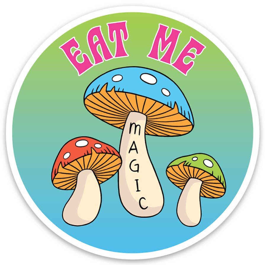 Magic Mushrooms Die Cut Sticker