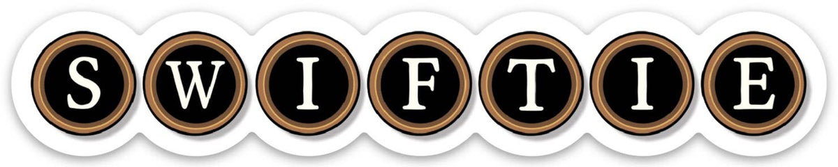 Swiftie Typewriter Keys Die Cut Sticker
