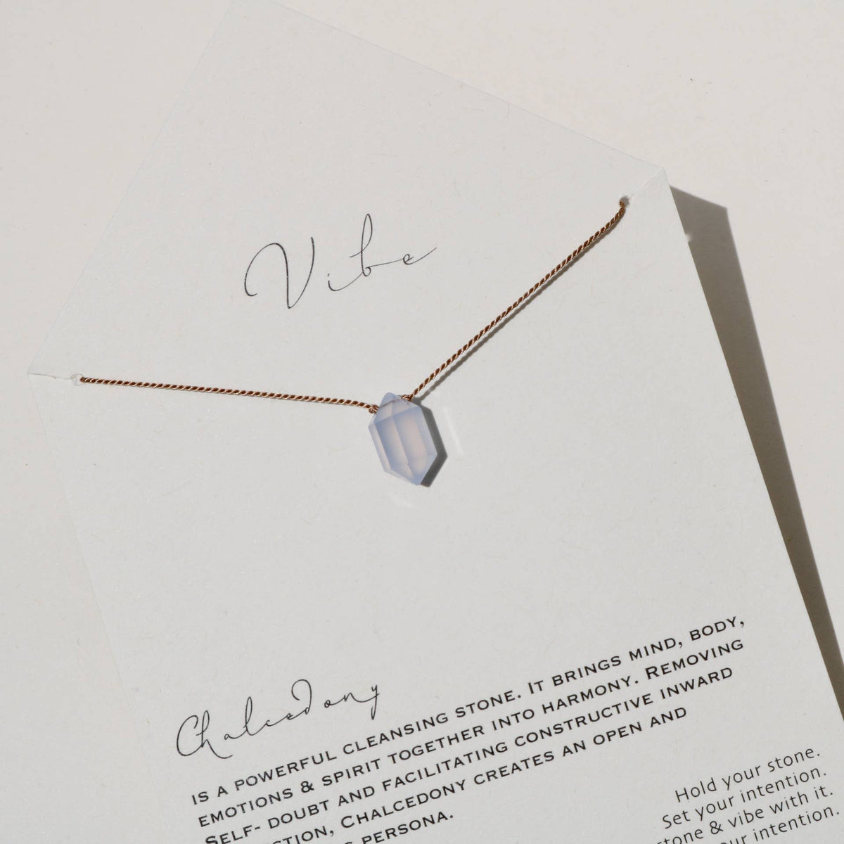 VIBE NECKLACE | CHALCEDONY