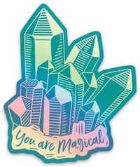 Crystals You Are Magical Die Cut Sticker
