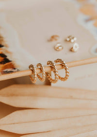 Ophelia Hoops | 14kt Gold Fill + Sterling Silver