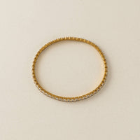 Stretch CZ Tennis Bracelet | Gold Tennis Bracelet | 18K Gold