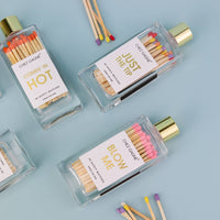 Just the Tip - Glass Bottle Safety Matches - Rainbow/Multi
