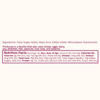 Glitter Simple Syrup, 16 fl oz with Edible Glitter
