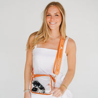 Texas Longhorns Bridget Clear Purse – Stadium Bag with Custom Strap