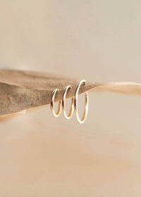 Endless Hoops | 14kt Gold Fill + Sterling Silver