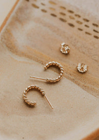 Ophelia Hoops | 14kt Gold Fill + Sterling Silver