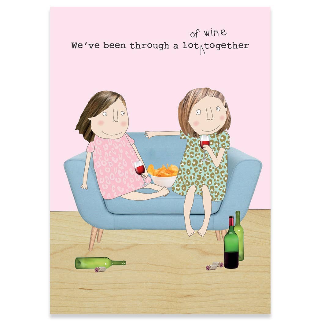WINE TOGETHER BIRTHDAY GREETING CARD 4.5 x 6.25"