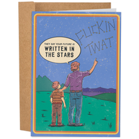 Written In The Stars - 70's Vintage Funny Birthday Card