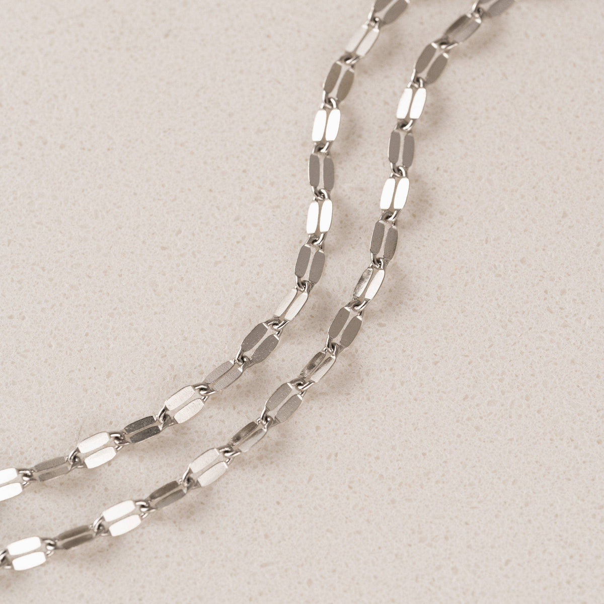 Ray Layered Necklace | Two-Chain Necklace | 18K Gold PVD