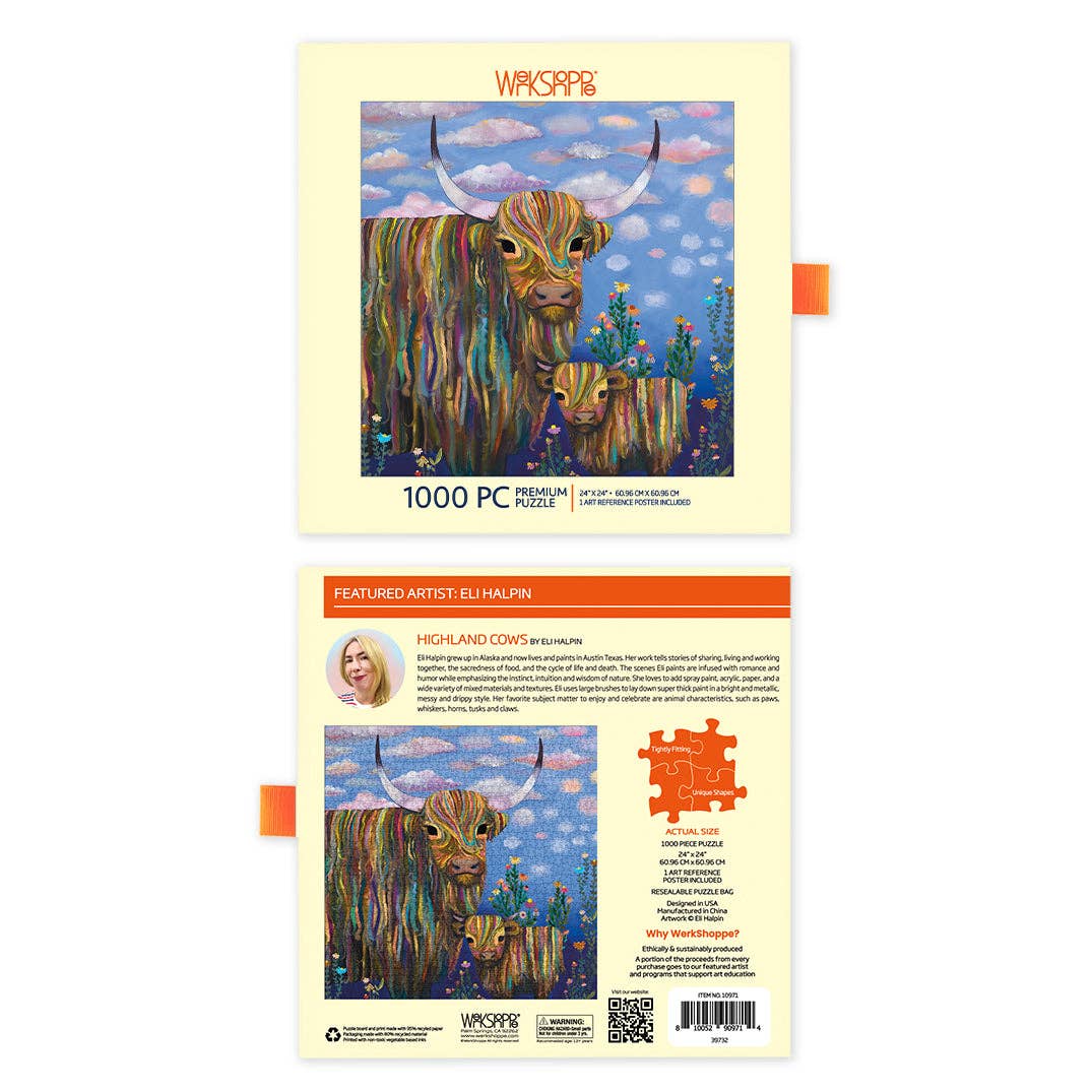 Highland Cows 1000 Piece Puzzle