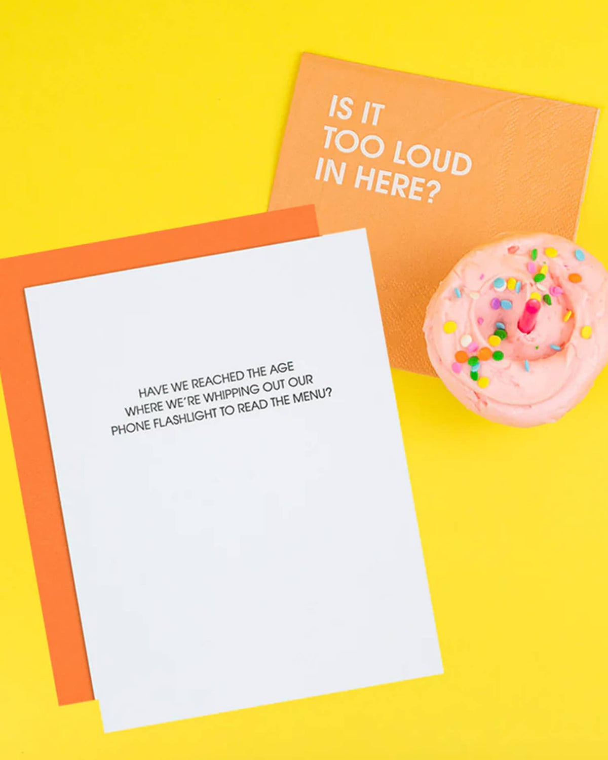 Years Old: Read Menu With Phone Flashlight - Funny Birthday Card