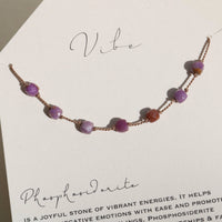 VIBE NECKLACE | PHOSPHOSIDERITE 7 STONE