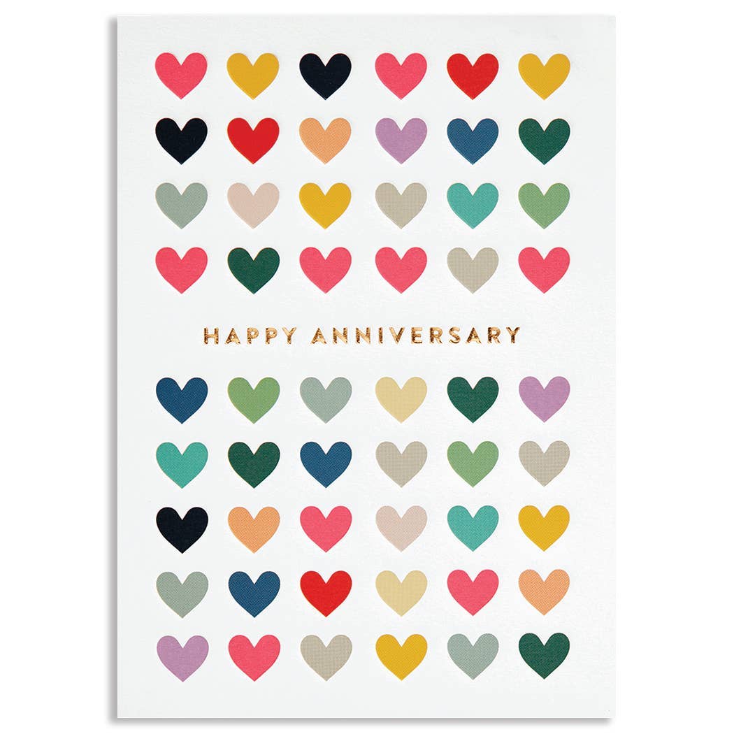 HAPPY ANNIVERSARY ANNIVERSARY GREETING CARD 4.25 x 6.0625"