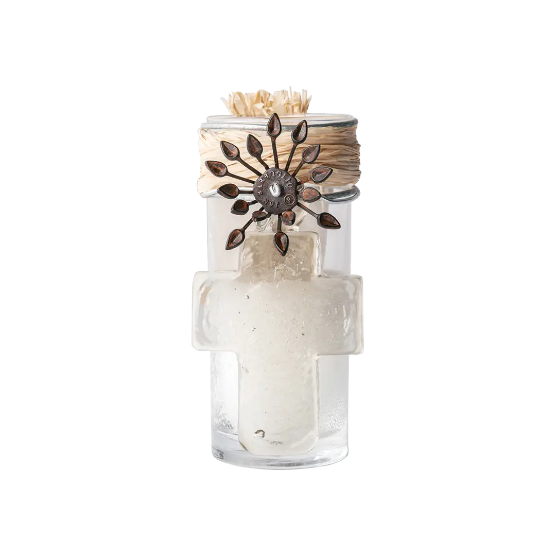 Jan Barboglio Adelita Houseblessing Cross Votive Candle